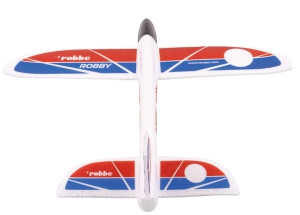 2696 Wurfgleiter ROBBY 485mm EPP weiß/rot/blau